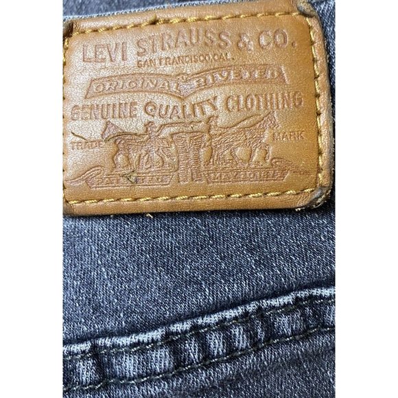 Levi's Premium Big E Curvy Skinny Jeans Womens 28 Low Rise Distressed Gray - Picture 9 of 10